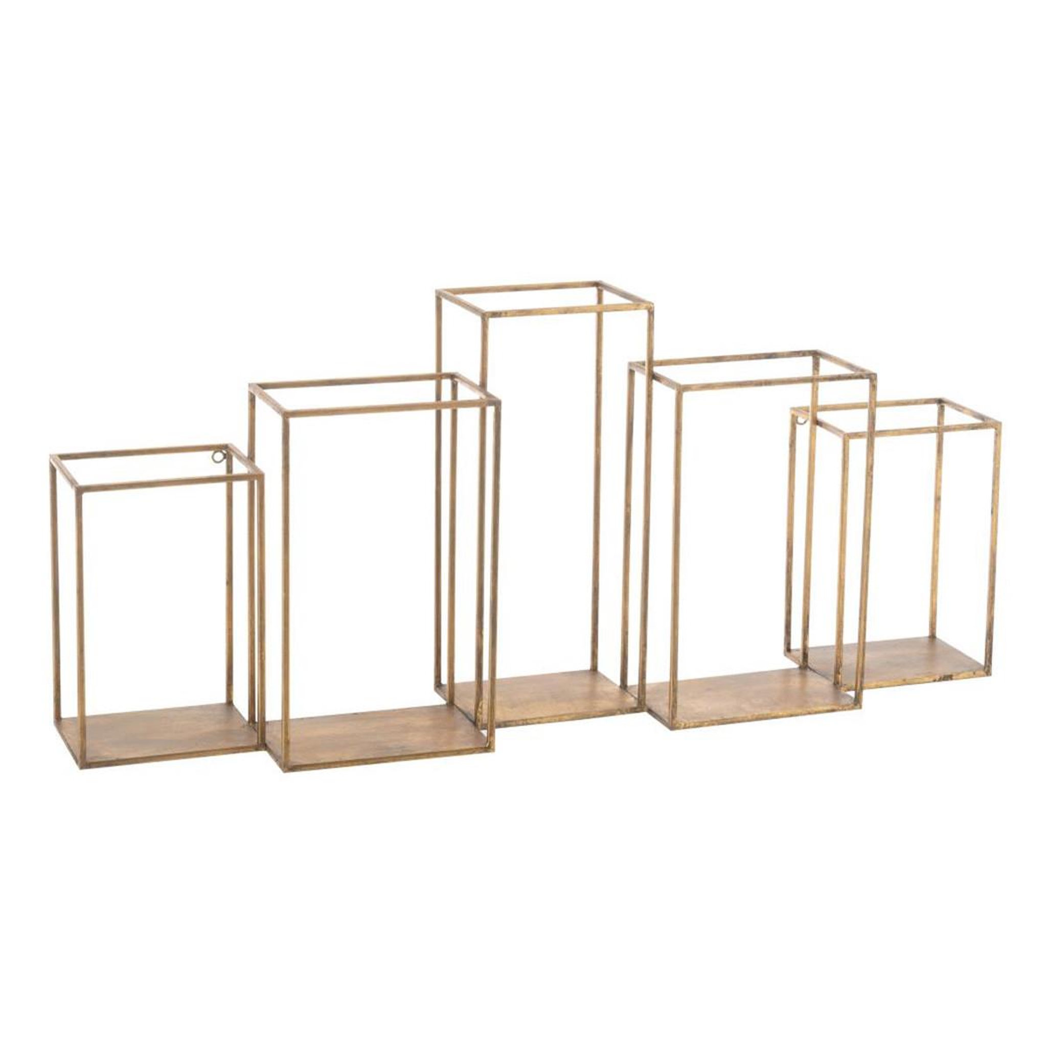 J-LINE Étagère design en métal  multiple  93cm or