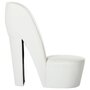 Voir la diapositive 2 : VIDAXL Chaise en forme de chaussure a talon haut Blanc Similicuir