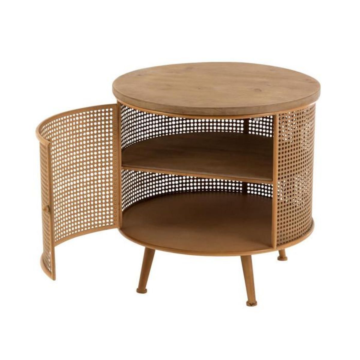 Paris Prix Table de Chevet en Bois  Lisea  60cm Marron