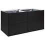 Voir la diapositive 2 : VIDAXL Jardiniere Noir 157x80x80 cm Resine tressee