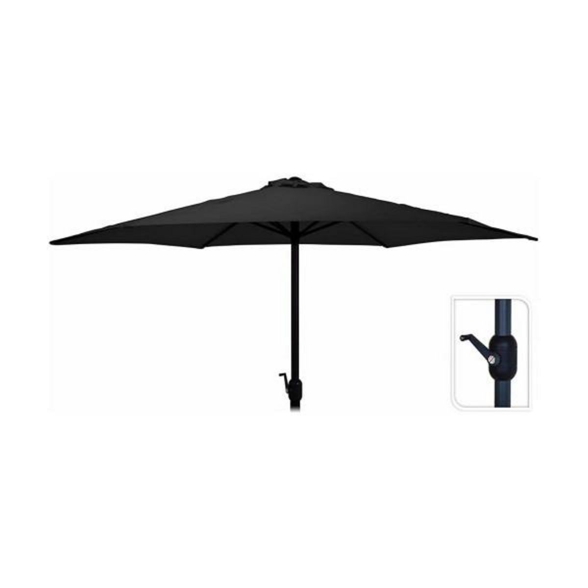 AMBIANCE Parasol Ambiance Gris Textile Fer