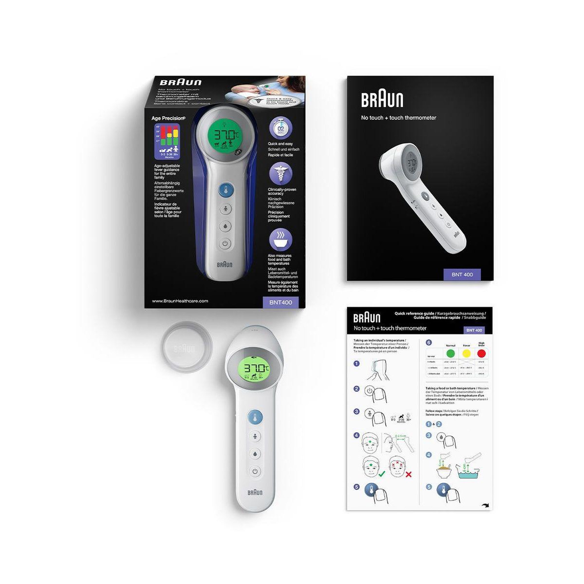 Voir la diapositive 5 : BRAUN Thermomètre sans contact bnt400we