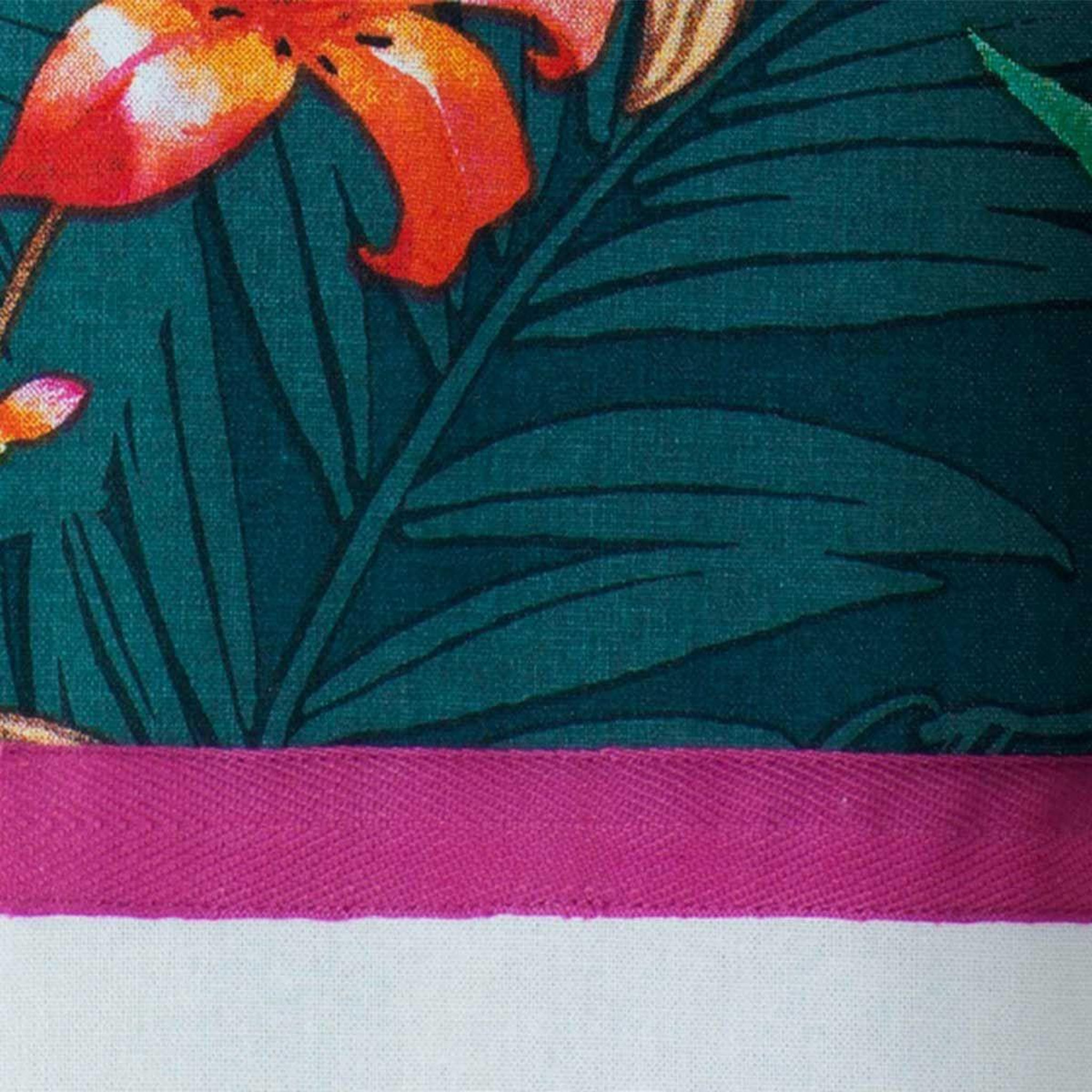 Voir la diapositive 3 : Douceur d'Intérieur Rideau à œillets  exotic paradise  140x240cm bleu