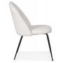 Voir la diapositive 3 : Paris Prix Fauteuil Lounge en Tissu Bouclette  Delmer  83cm Blanc