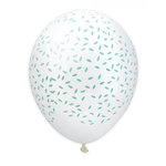 Scrapcooking Party 6 ballons de baudruche gonflables Ø 25 cm - Rosaces vertes