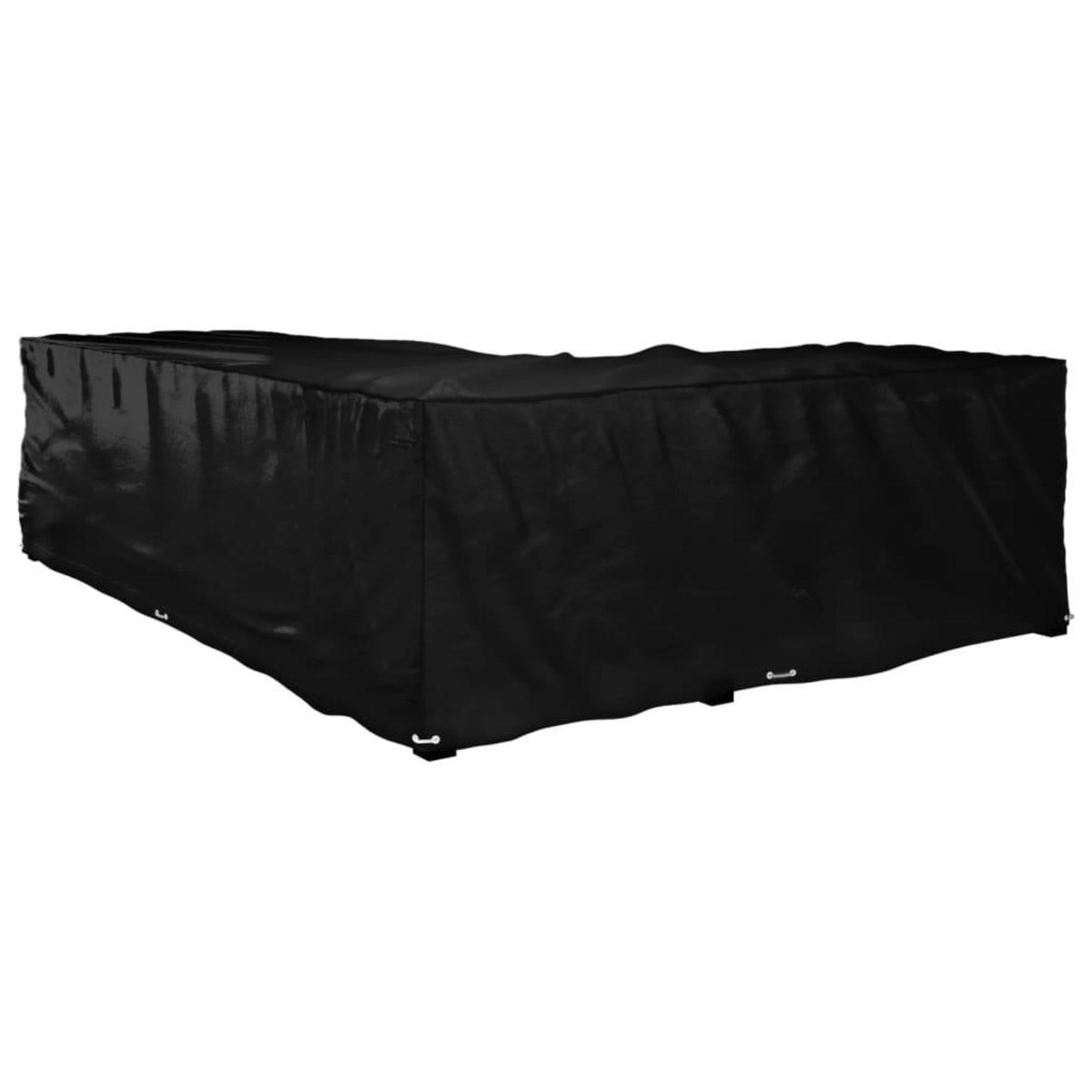 VIDAXL Housse de salon de jardin en forme de L 18 œillets 220x285x80cm