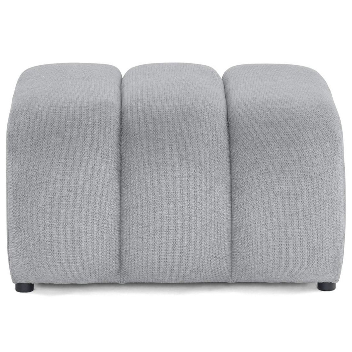 LISA DESIGN Debbie - pouf en tissu texturé
