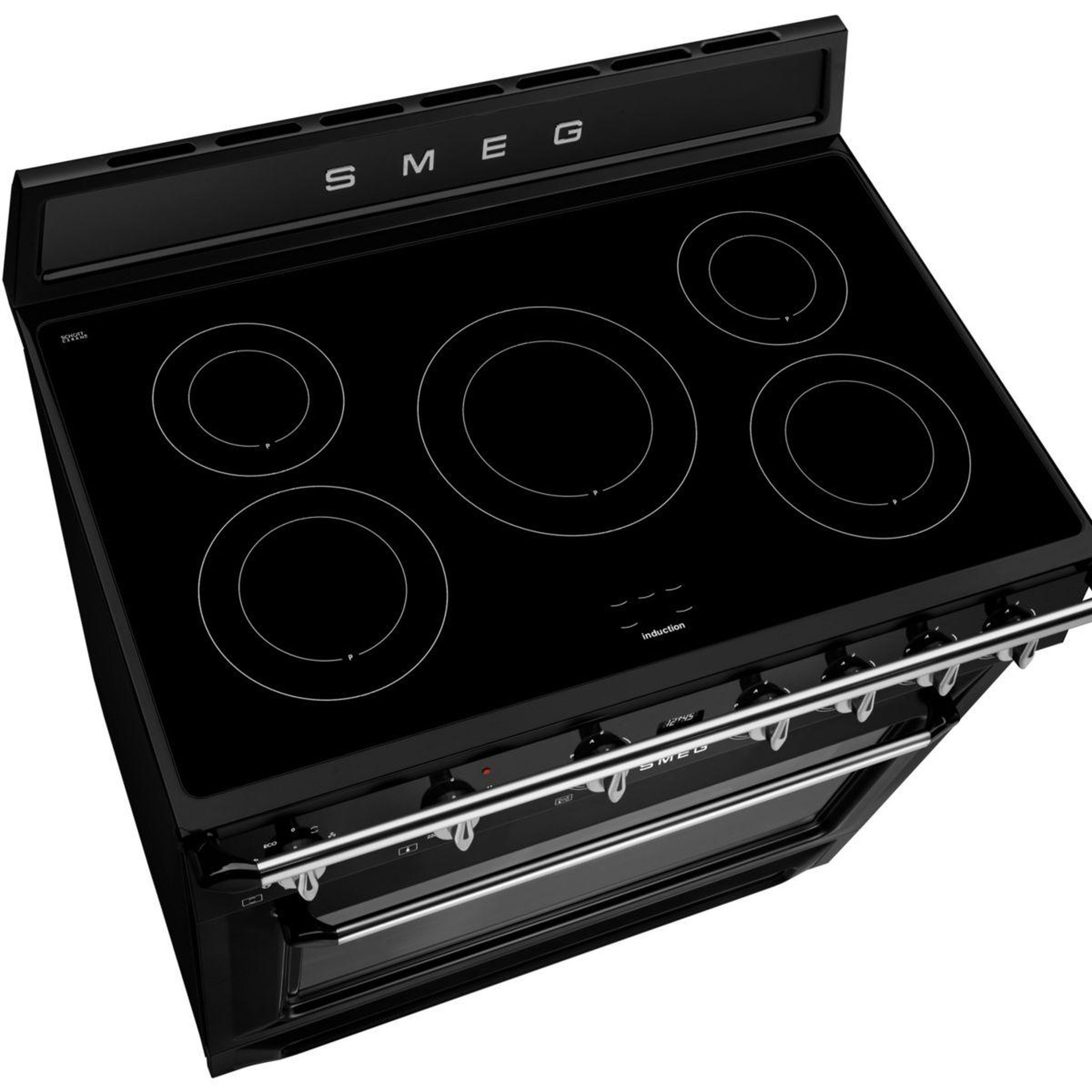 Voir la diapositive 5 : SMEG Piano de cuisson induction tr90imbl