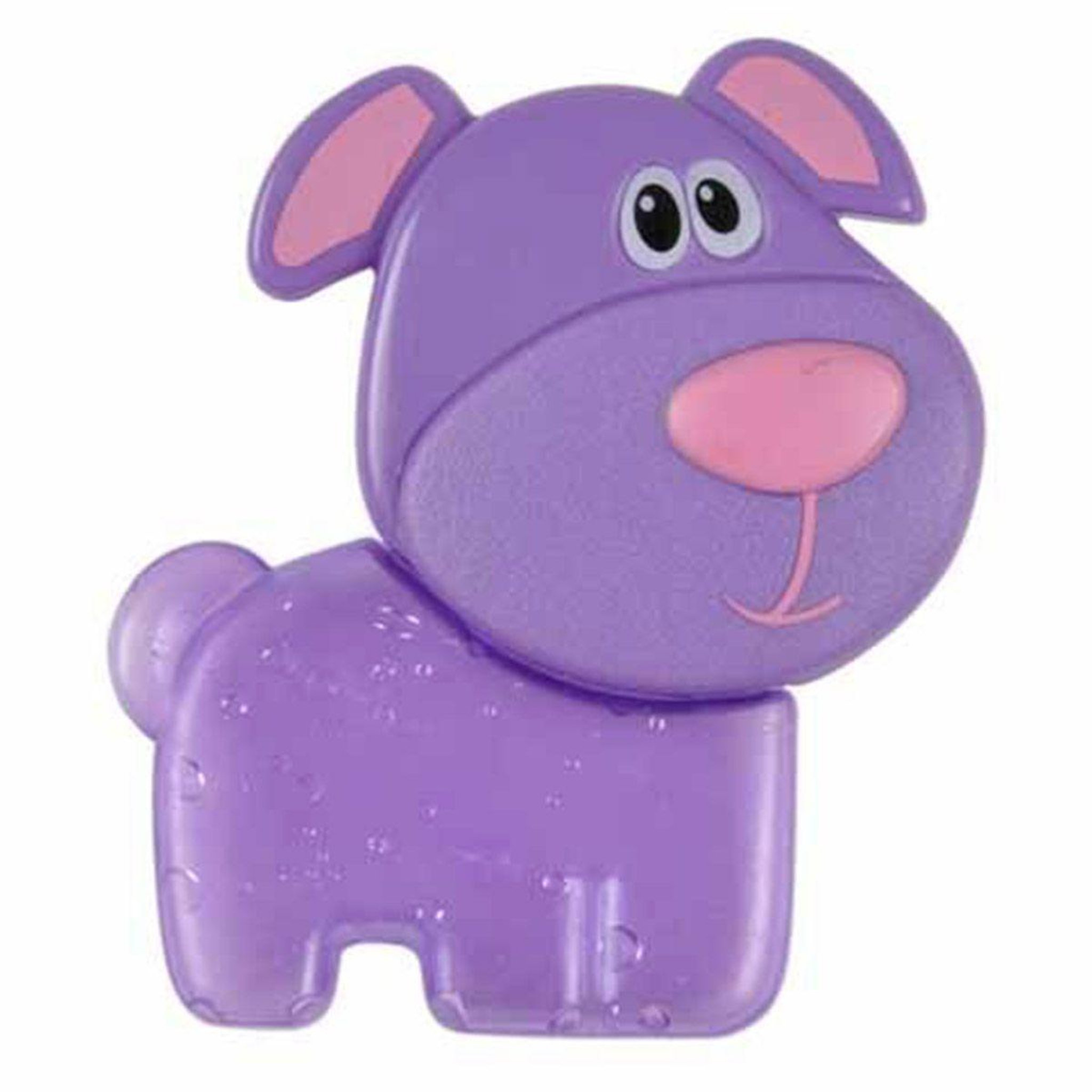 BEBE DOUCEUR Anneau de dentition réfrigérant  chiot  7cm violet