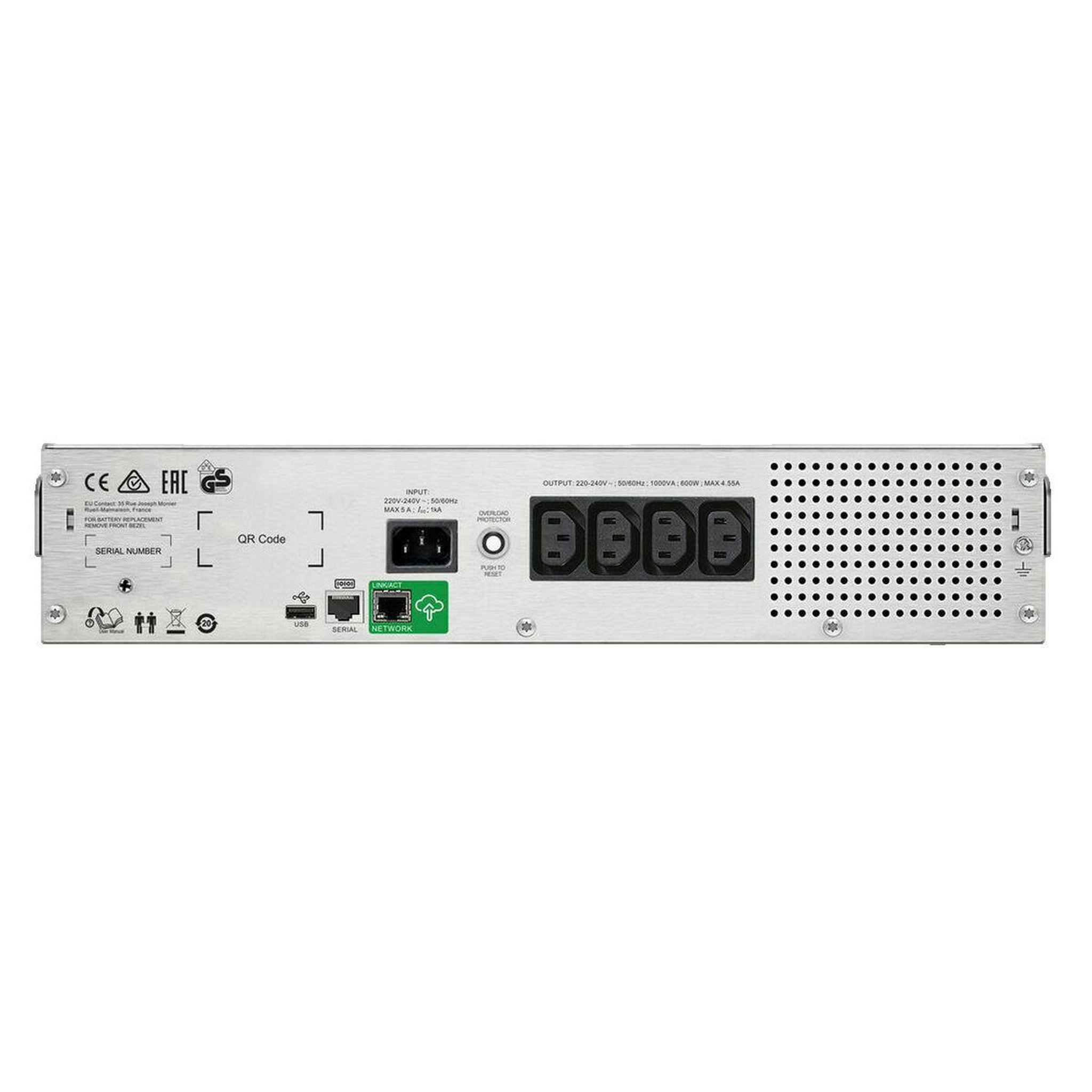 Voir la diapositive 2 : APC Onduleur APC Smart-UPS C SMC1500I-2UC 1500 VA 900 W