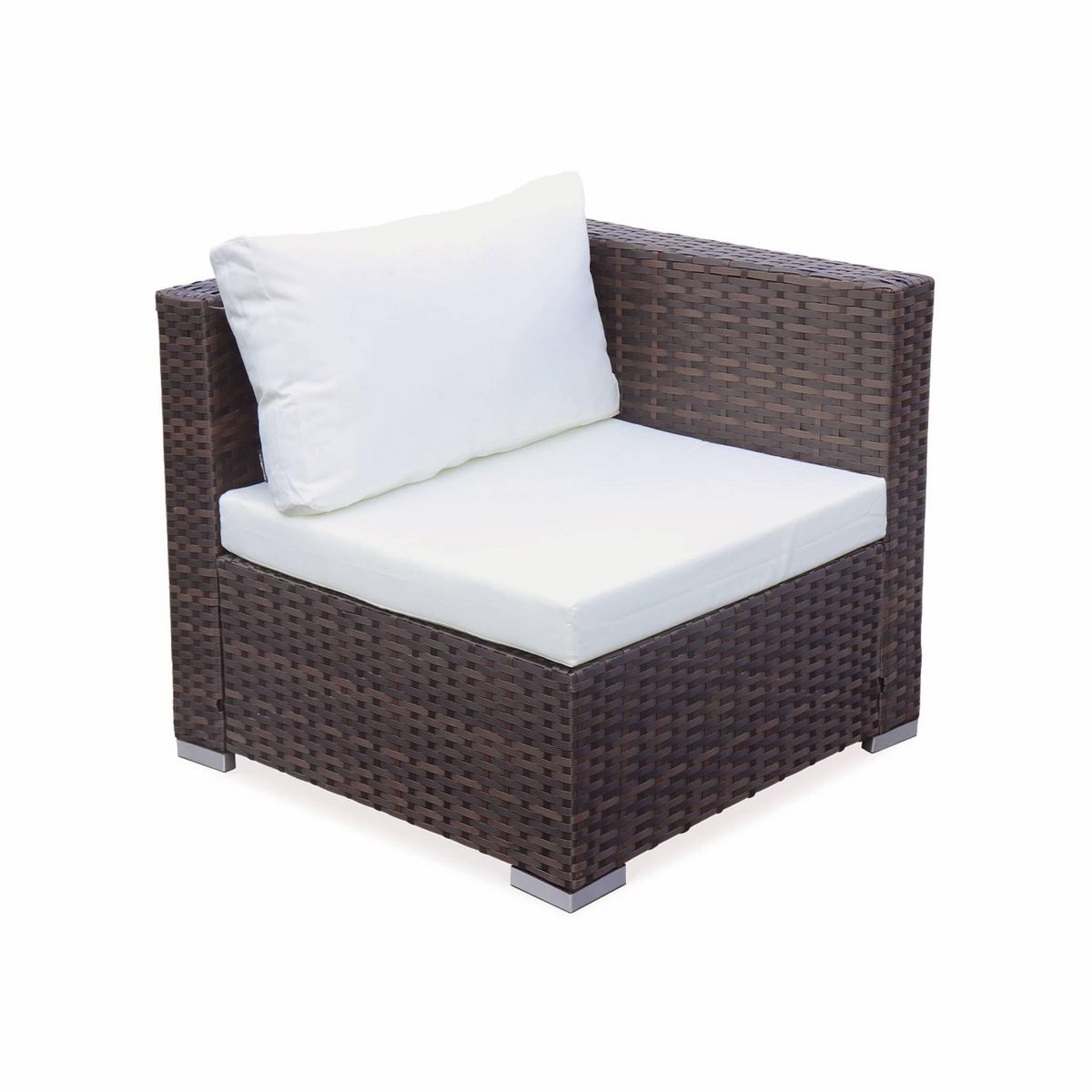 SWEEEK Salon de jardin en résine pour 4 personnes - Torino