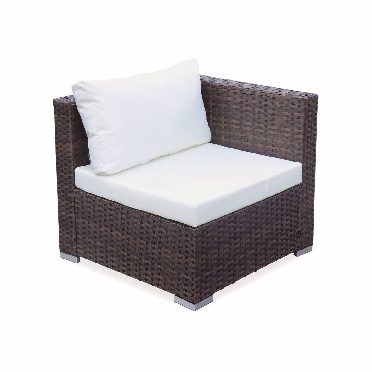 SWEEEK Salon de jardin en résine pour 4 personnes - Torino