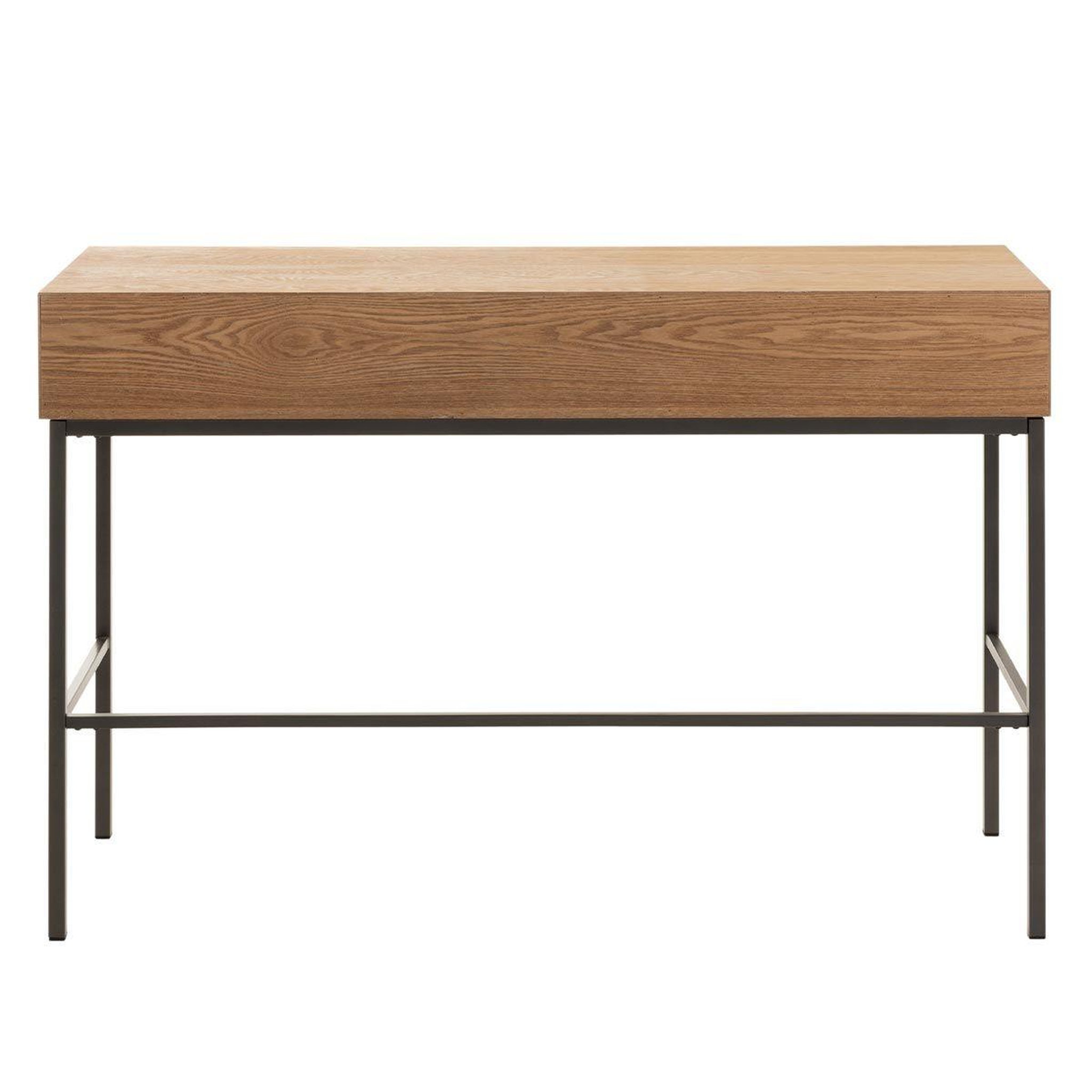 Voir la diapositive 4 : J-LINE Console 3 tiroirs en bois  dresa  120cm naturel