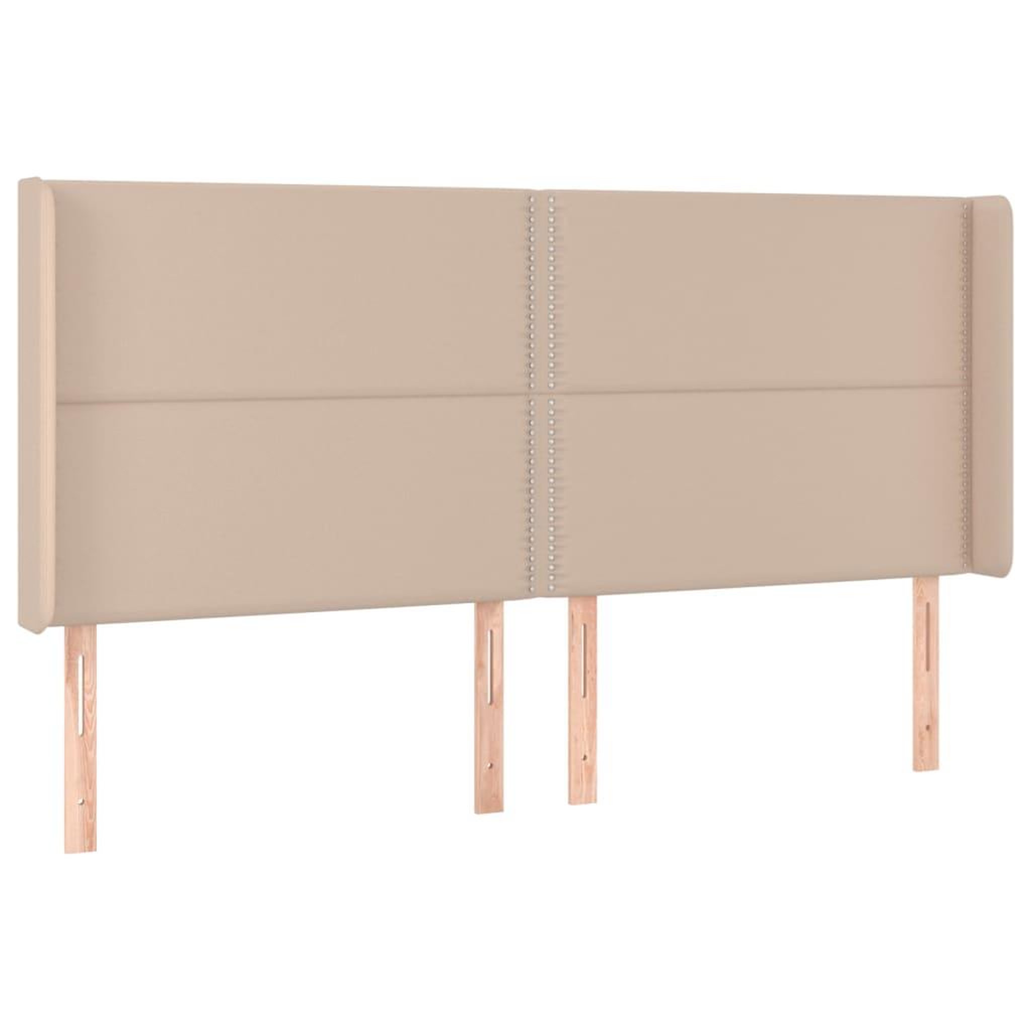 Voir la diapositive 3 : VIDAXL Tete de lit a LED Cappuccino 163x16x118/128 cm Similicuir