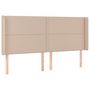 Voir la diapositive 3 : VIDAXL Tete de lit a LED Cappuccino 163x16x118/128 cm Similicuir