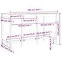 Voir la diapositive 6 : VIDAXL Table de bar 180x80x110 cm Bois massif de pin
