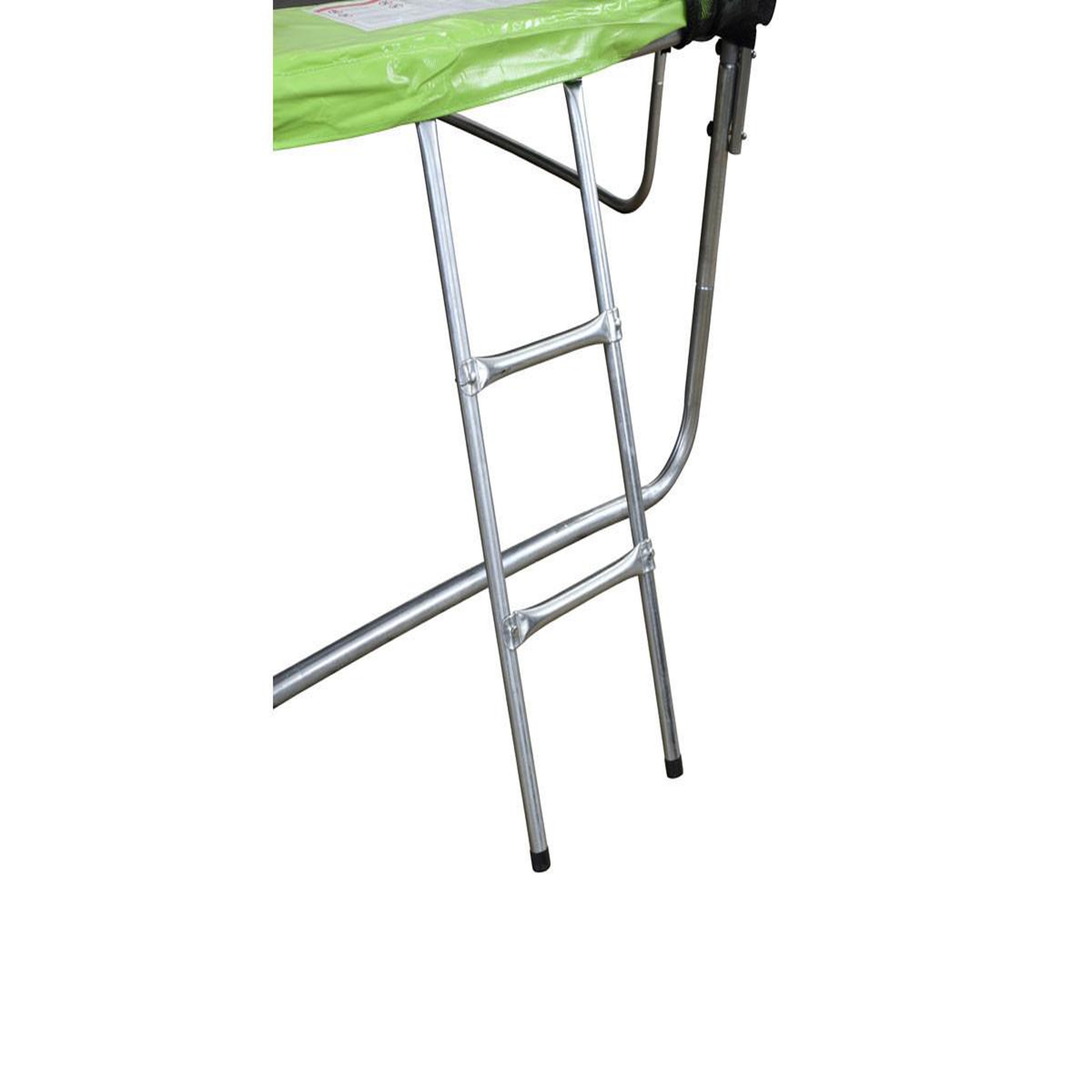 Voir la diapositive 3 : Habitat et Jardin Trampoline   yoopi   - ø 2.44 m - vert - avec filet + échelle + couverture + kit d'ancrage