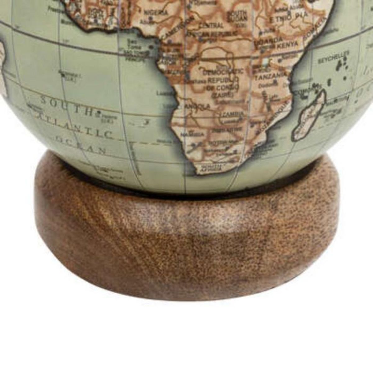 ATMOSPHERA Globe Terrestre  Be Vintage  13cm Vert & Marron