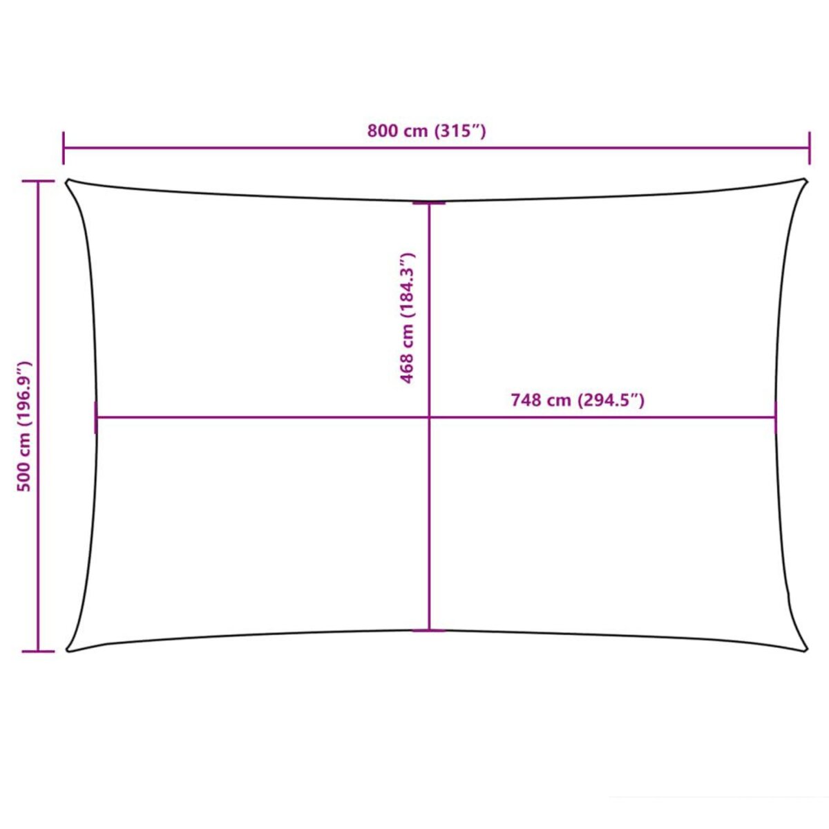 VIDAXL Voile de parasol tissu oxford rectangulaire 5x8 m taupe