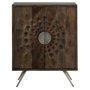 Voir la diapositive 2 : Paris Prix Buffet 2 Portes en Bois  Ethnique  113cm Marron