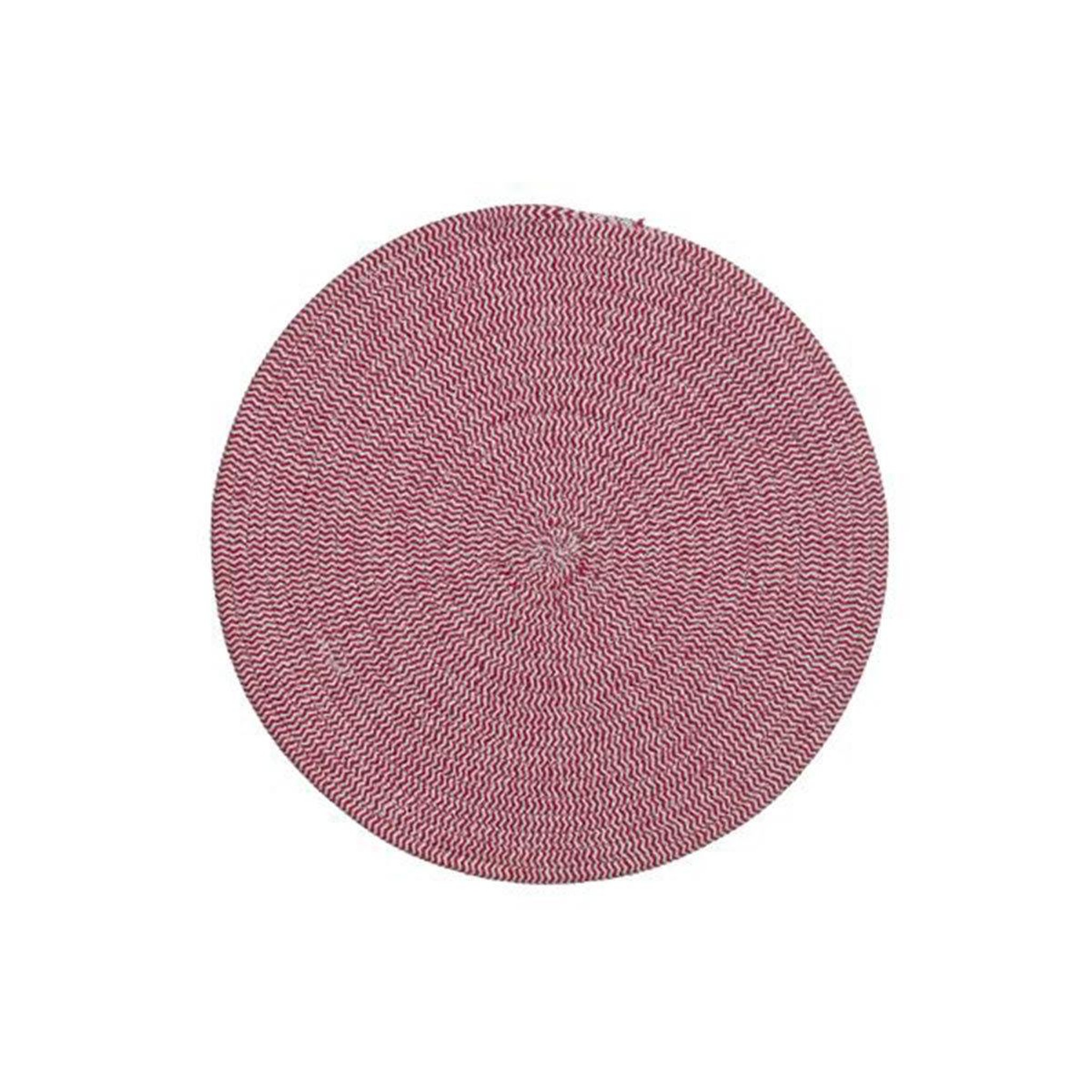 SECRET DE GOURMET Set de table déco  coton  38cm rouge