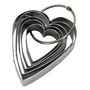 Voir la diapositive 2 : Paris Prix Lot de 5 Emporte-Pièces en Inox  Cœur  9cm Argent