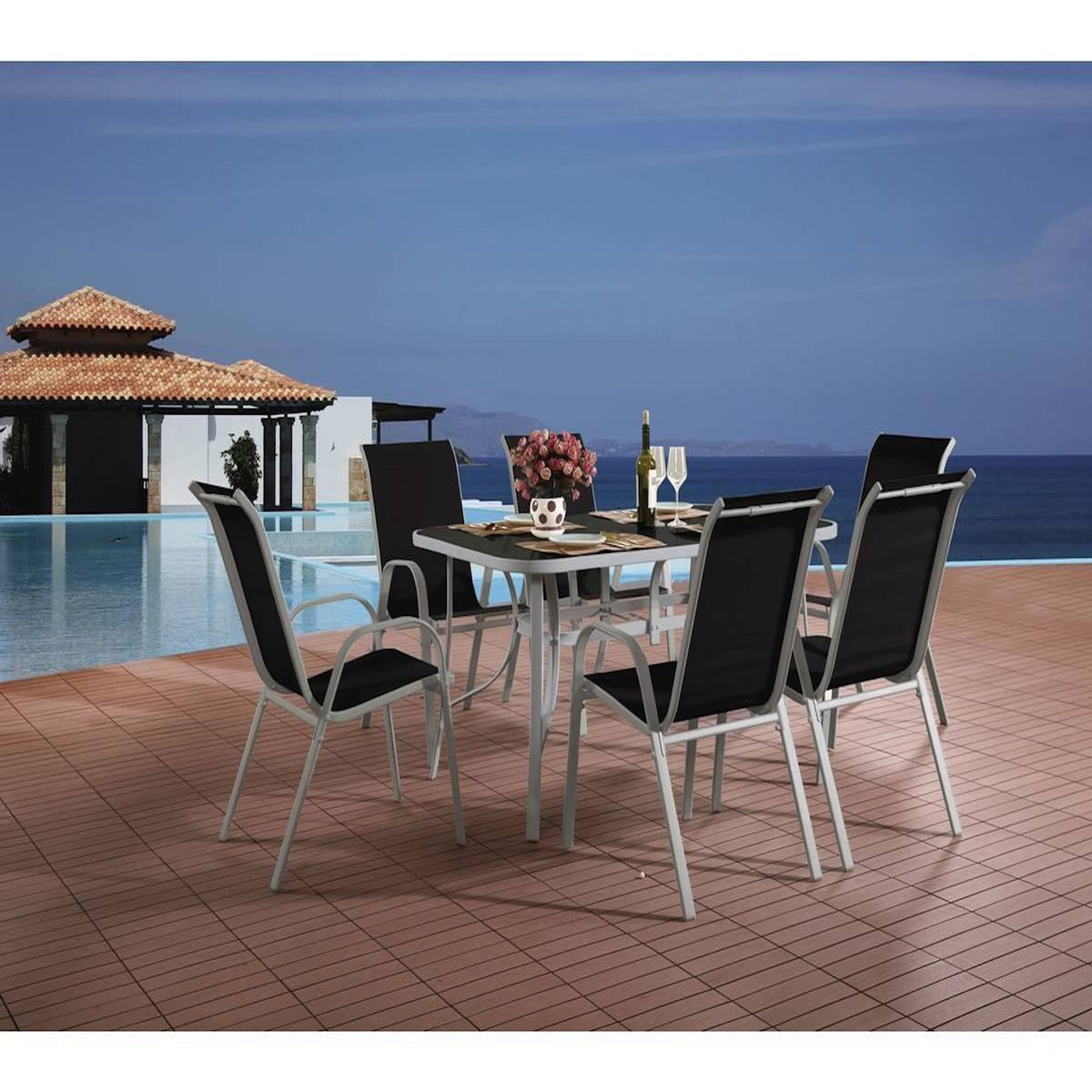 Habitat et Jardin Salon de jardin  Cordoba + Tropic 6 personnes