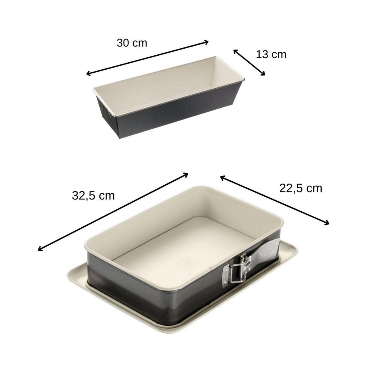 DR.OETKER Moule à cake 30 cm et moule à gâteau rectangulaire 28 x 18 cm Dr. Oetker Back Trend