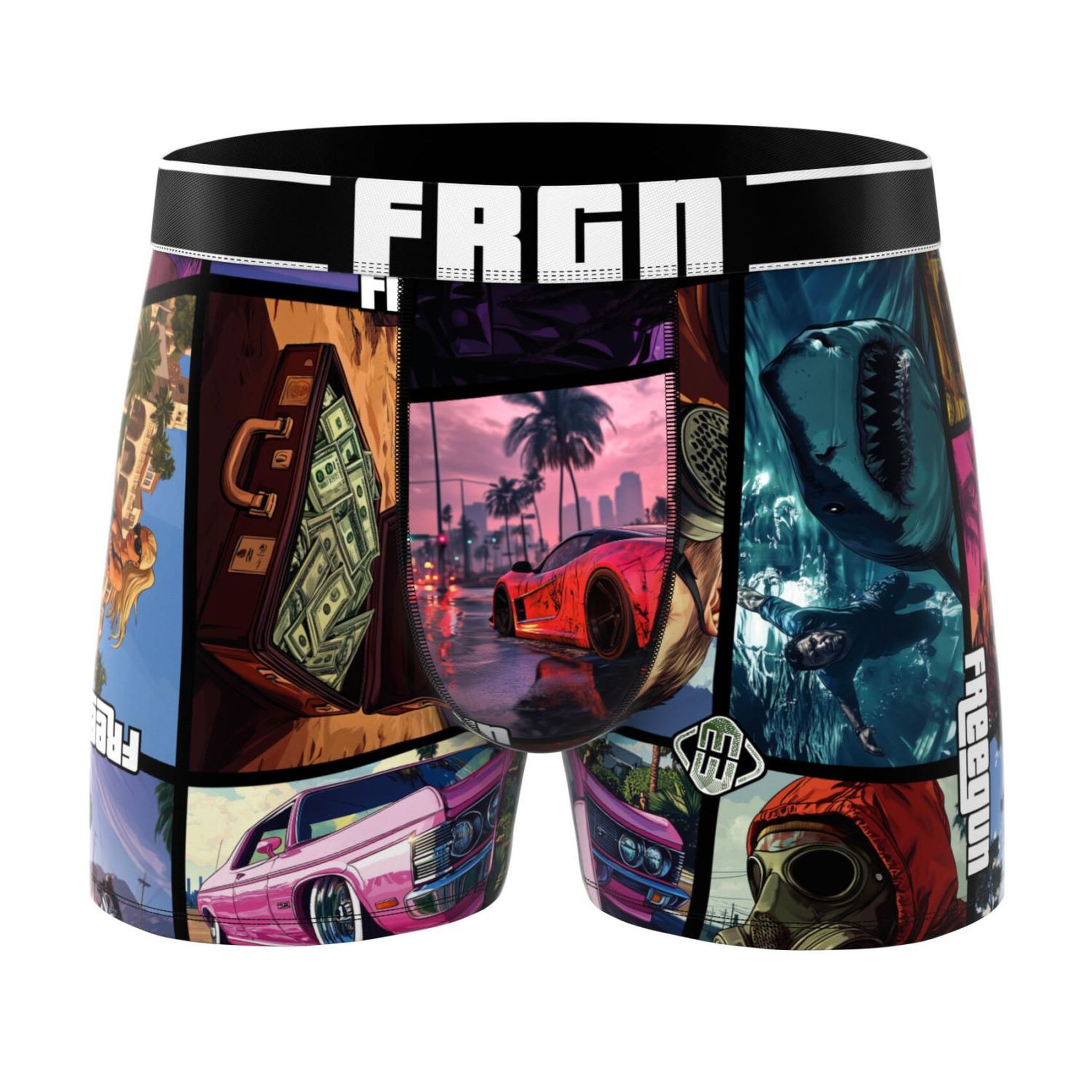 Voir la diapositive 3 : FREEGUN Lot de 3 boxers homme collection gaming