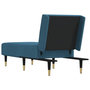 Voir la diapositive 5 : VIDAXL Chaise longue bleu velours
