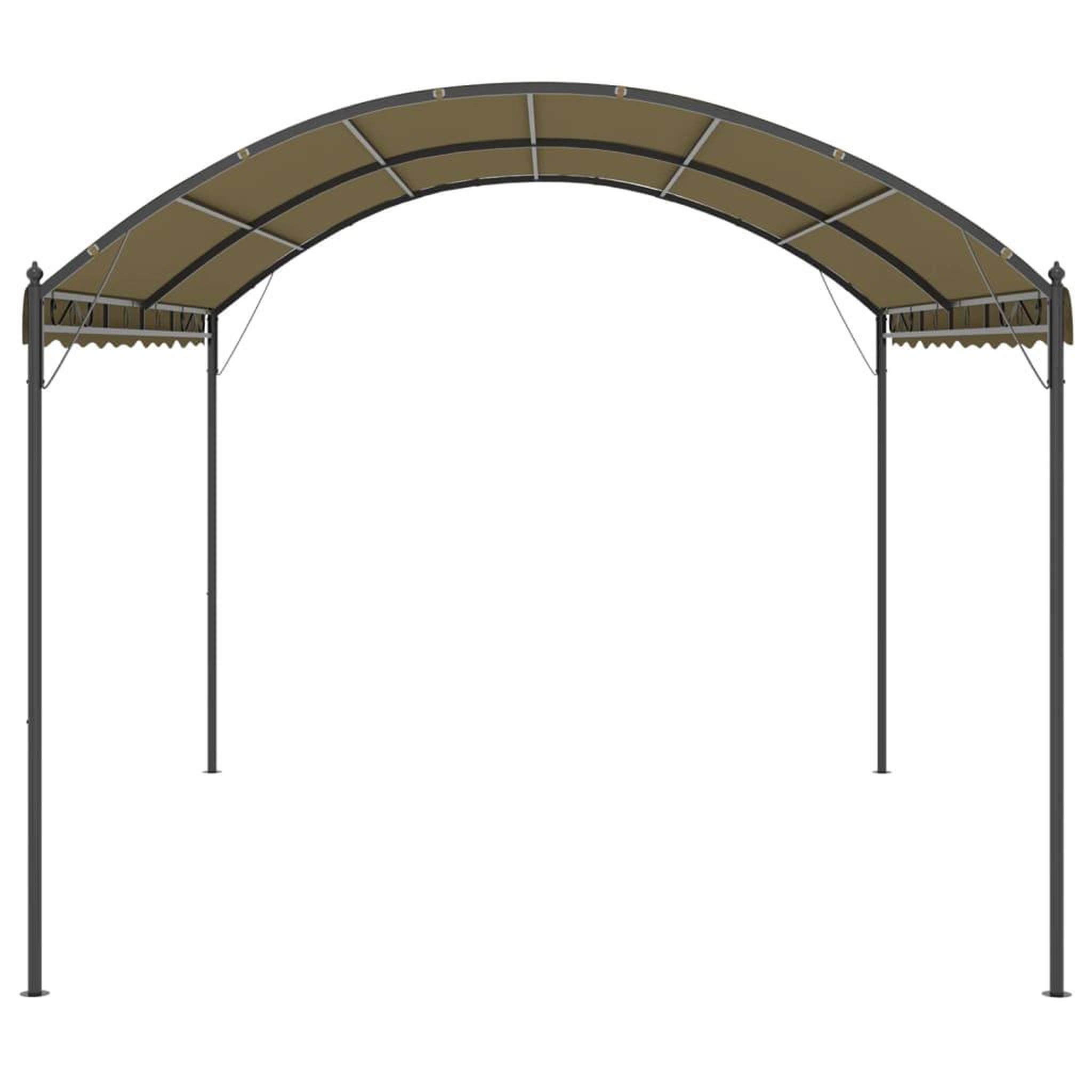 Voir la diapositive 3 : VIDAXL Belvedere 4x3x2,6 m taupe 180 g/m^2