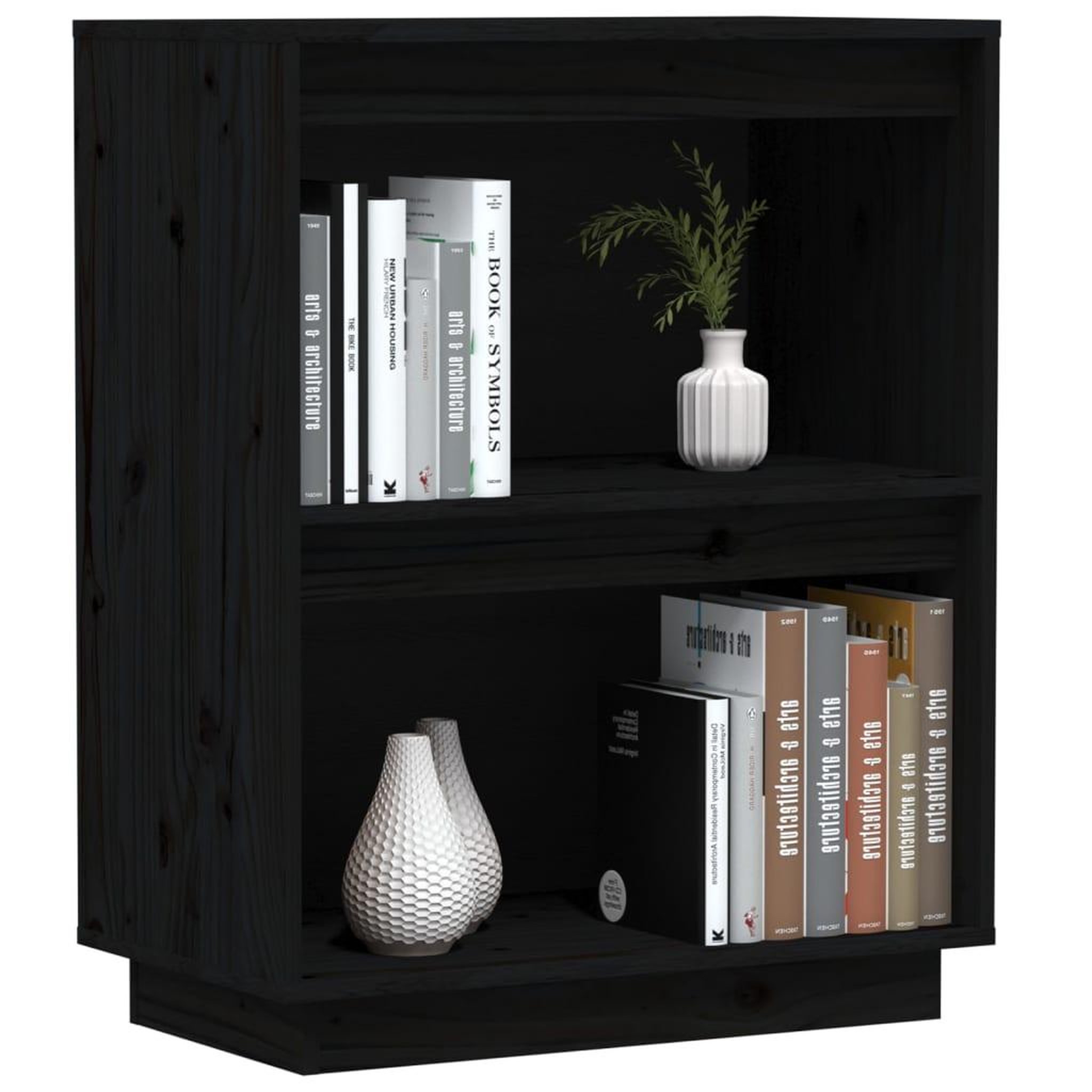 Voir la diapositive 4 : VIDAXL Armoire console Noir 60x34x75 cm Bois de pin solide