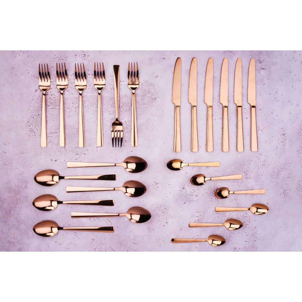 BJORN Ménagère 24 pièces TELMO - Copper