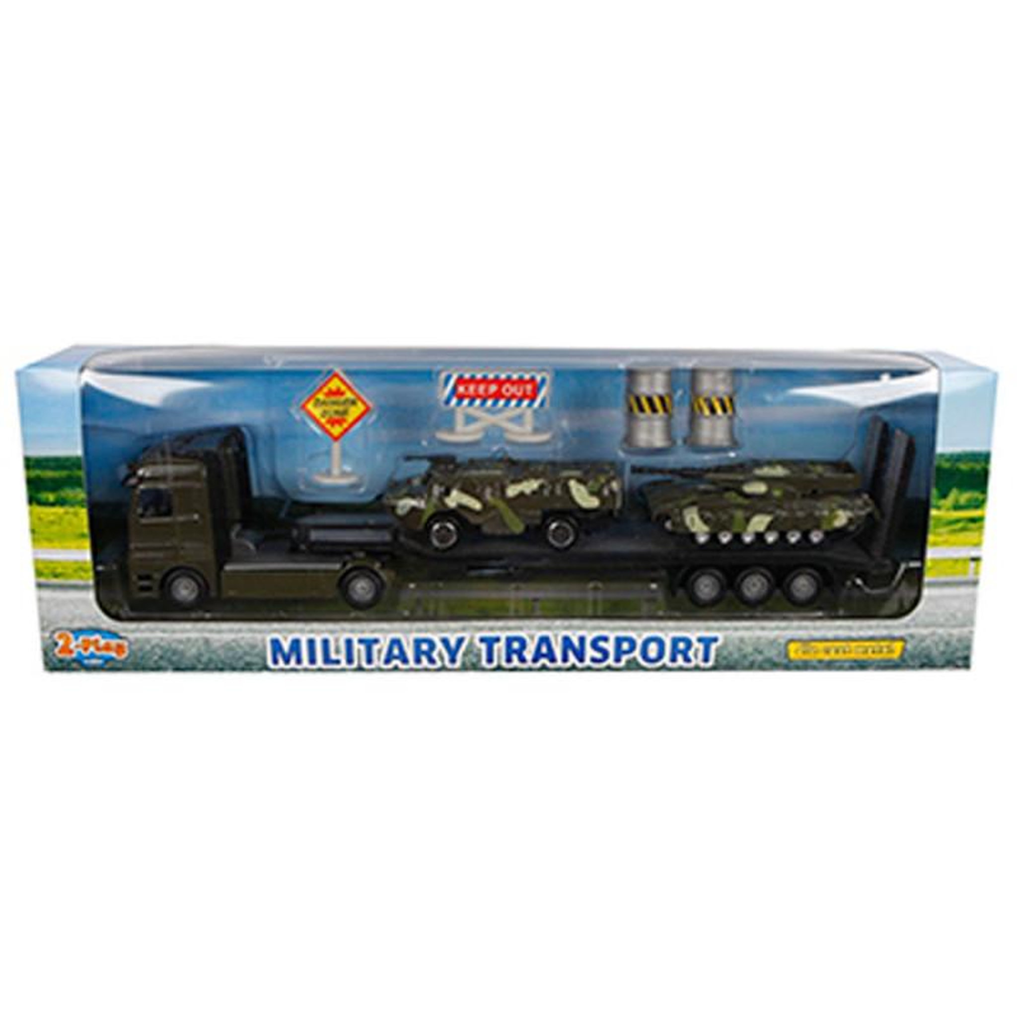 2 PLAY TRAFFIC 2-PLAY TRAFFIC 2-Play Die-cast Truck Transporter with Tanks, 24cm
