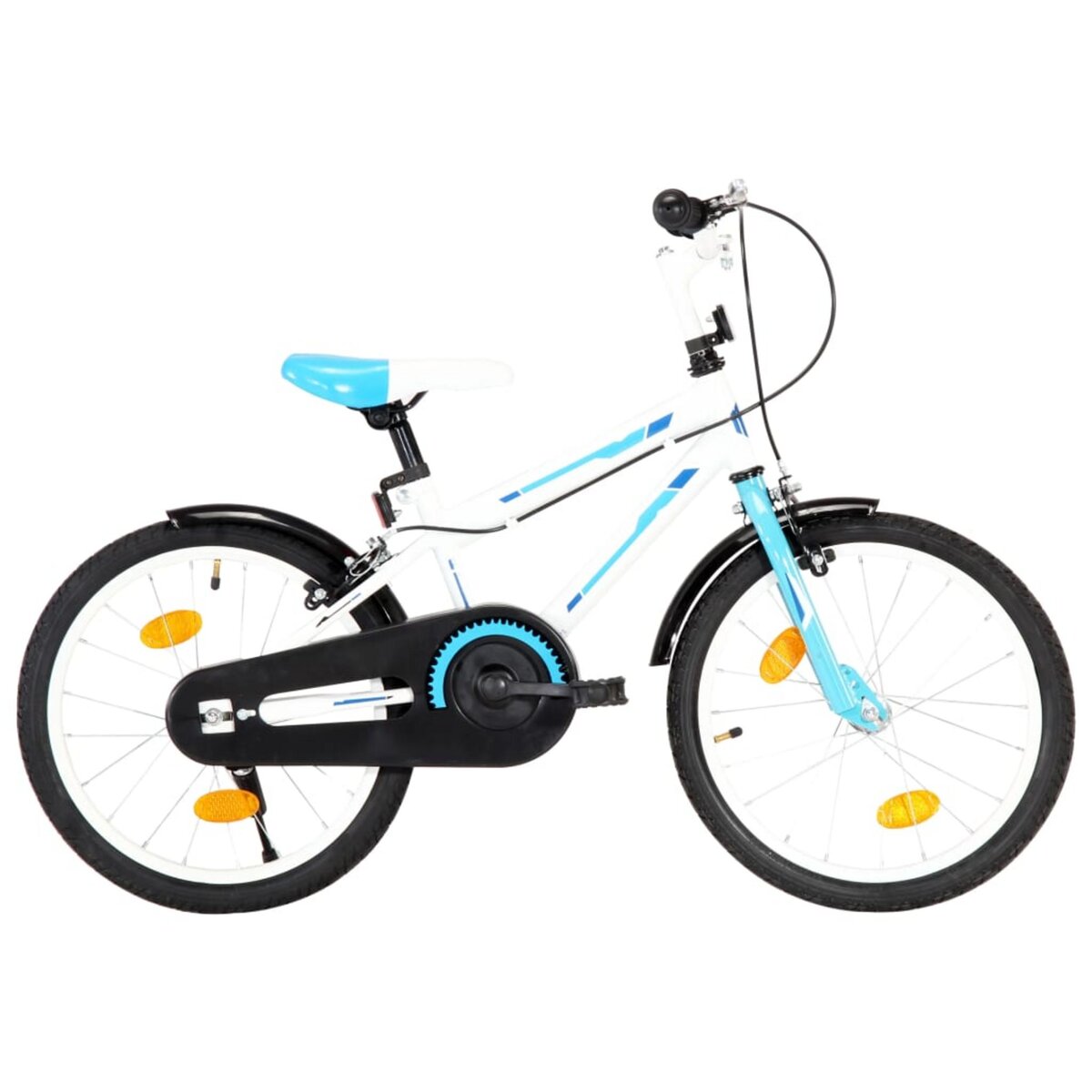 VIDAXL Velo pour enfants 18 pouces Bleu et blanc pas cher Auchan