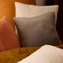 Voir la diapositive 5 : ATMOSPHERA Coussin en Flanelle Uni  Ollis  38x38cm Gris Foncé
