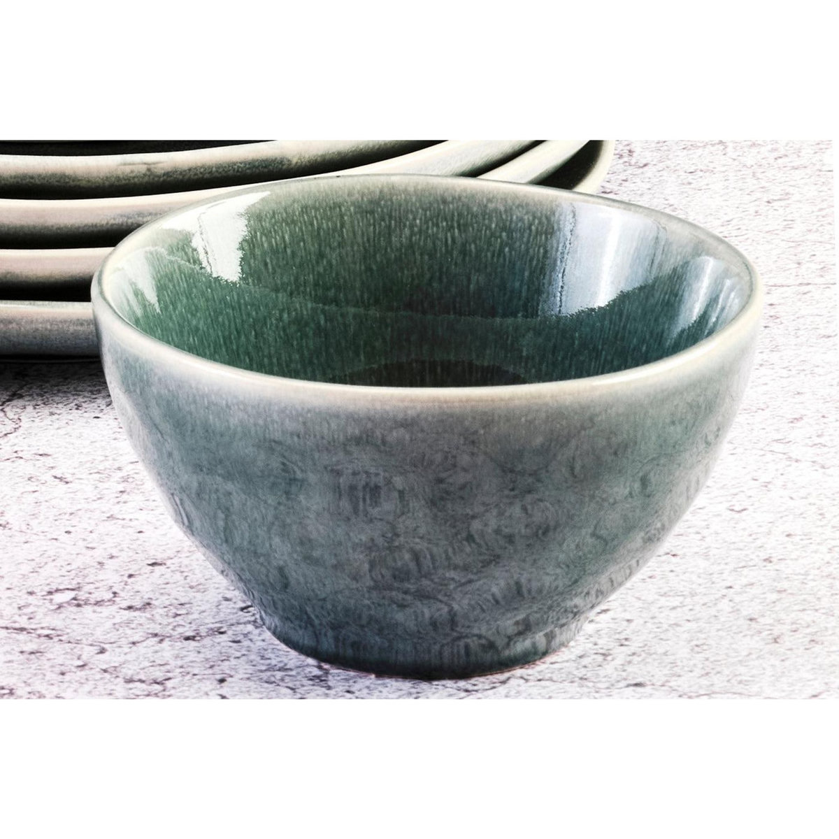 BJORN Bol MOON Ø14,5cm - 6 pièces - Pétrole