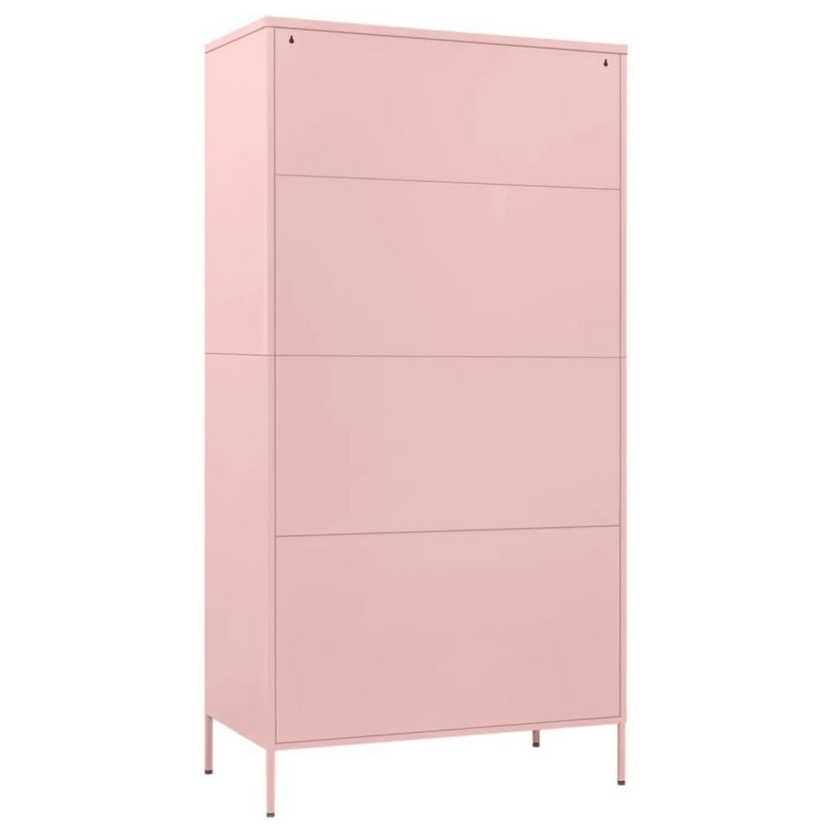 VIDAXL Garde-robe Rose 90x50x180 cm Acier
