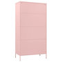 Voir la diapositive 5 : VIDAXL Garde-robe Rose 90x50x180 cm Acier