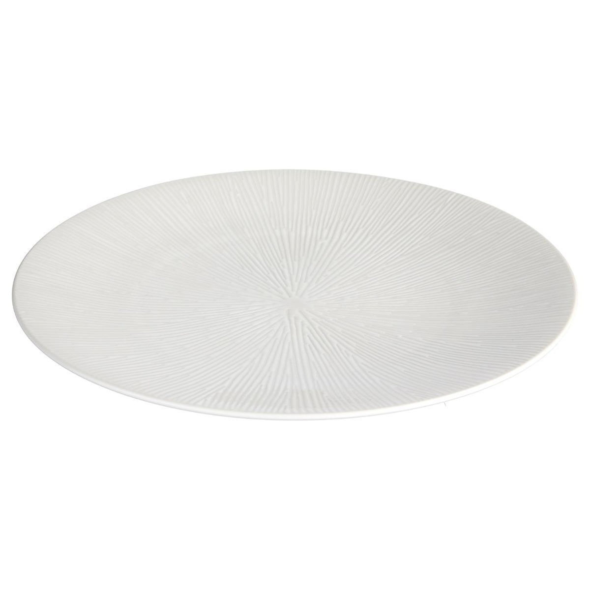 SECRET DE GOURMET Lot de 6 Assiettes Plates  Atelier  27cm Crème