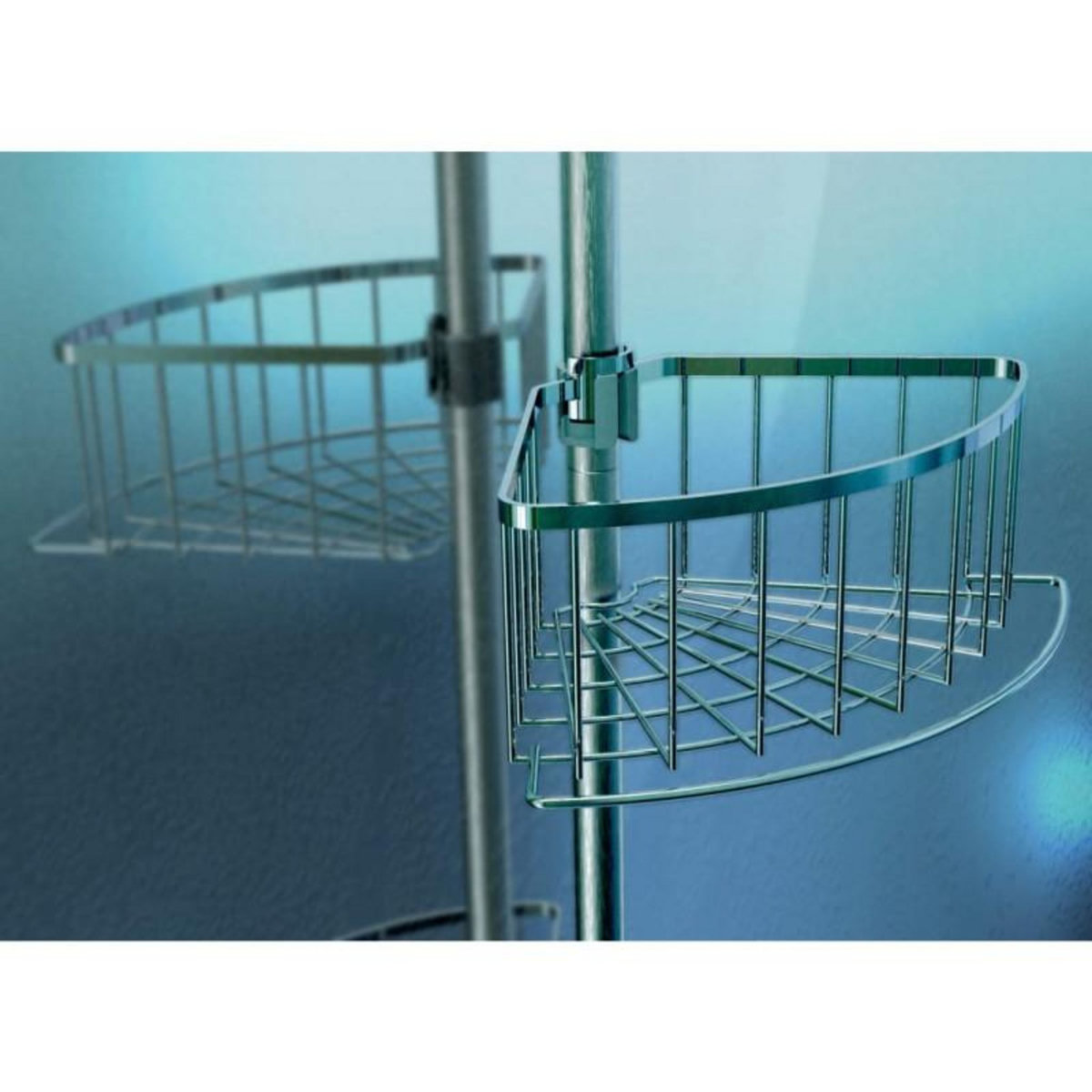 EISL EISL Etagere de douche d'angle telescopique chrome