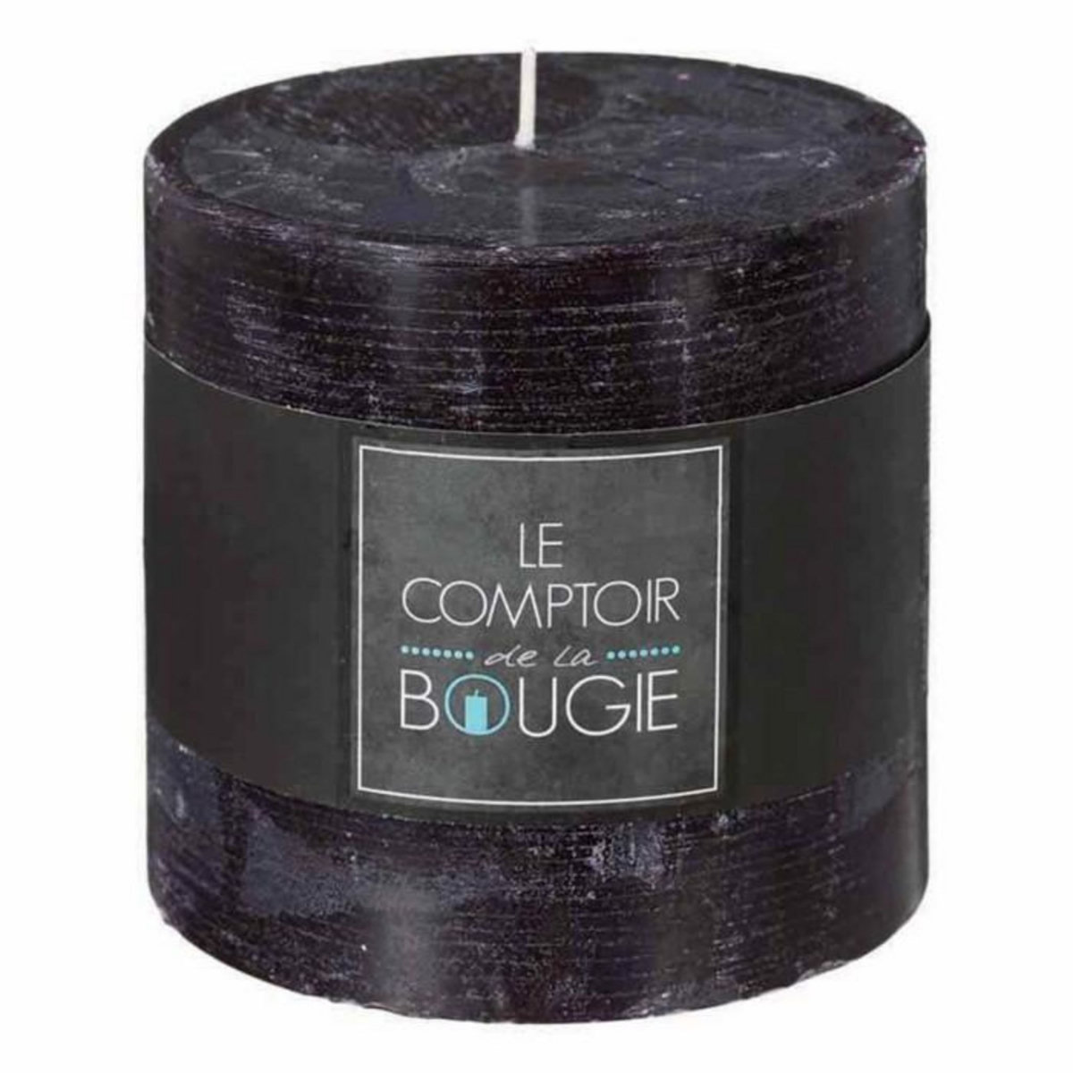 COMPTOIR DE LA BOUGIE Bougie Cylindrique  Rustic  10cm Noir