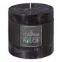 Voir la diapositive 2 : COMPTOIR DE LA BOUGIE Bougie Cylindrique  Rustic  10cm Noir
