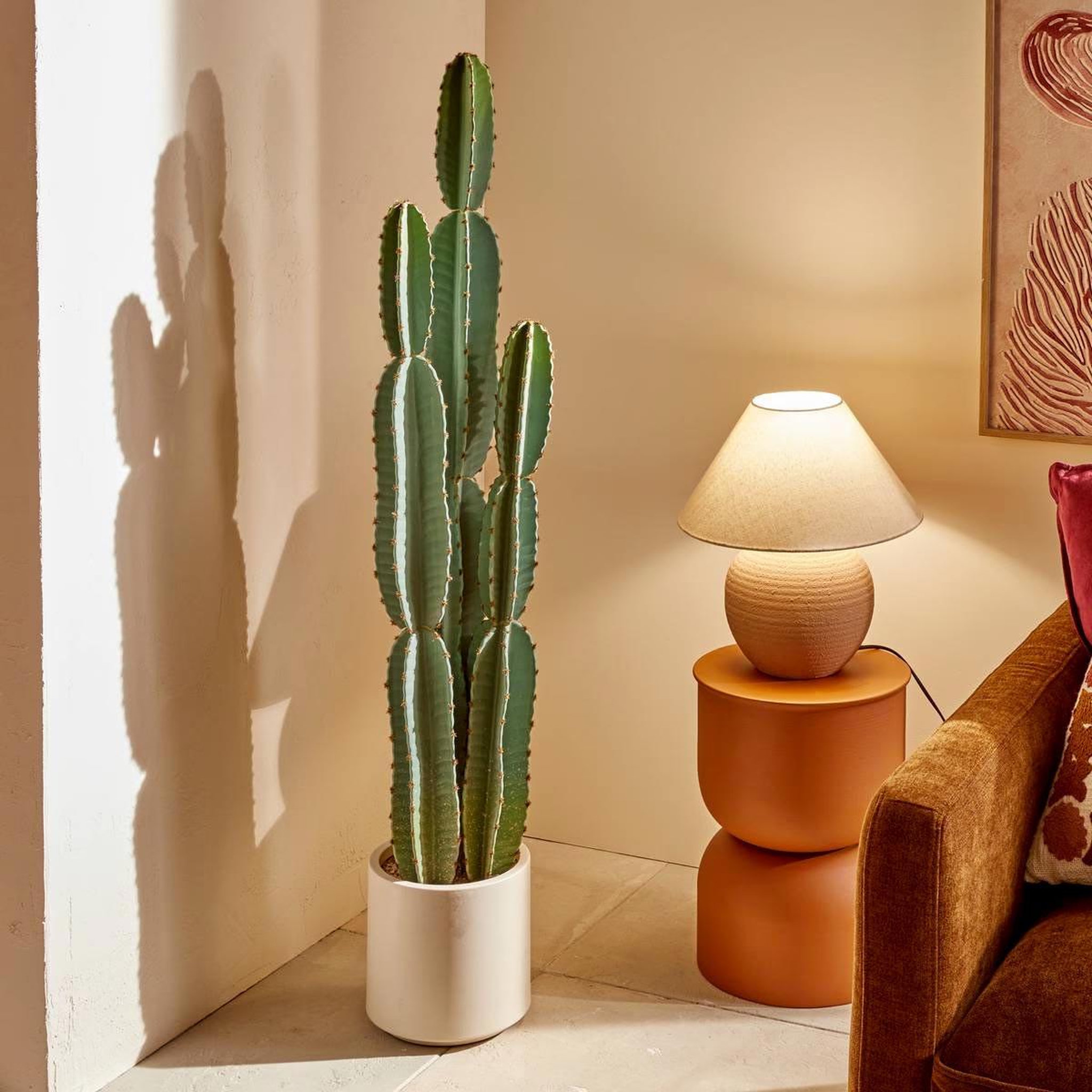 Voir la diapositive 3 : ATMOSPHERA Lampe à poser en céramique  seiya  38cm terracotta