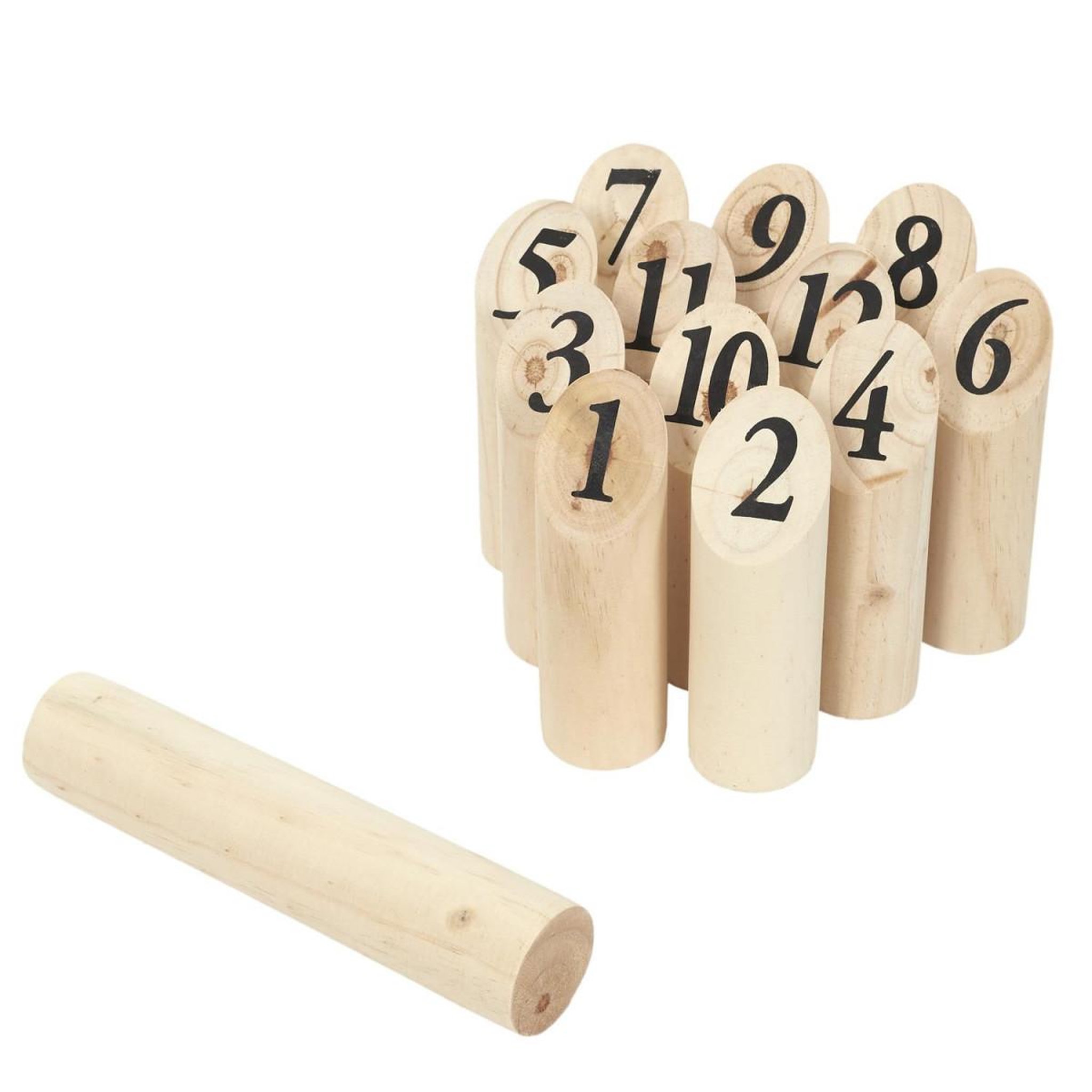 Voir la diapositive 1 : MISTER GADGET Jeu de Quilles en Bois  Nordique  15cm Naturel