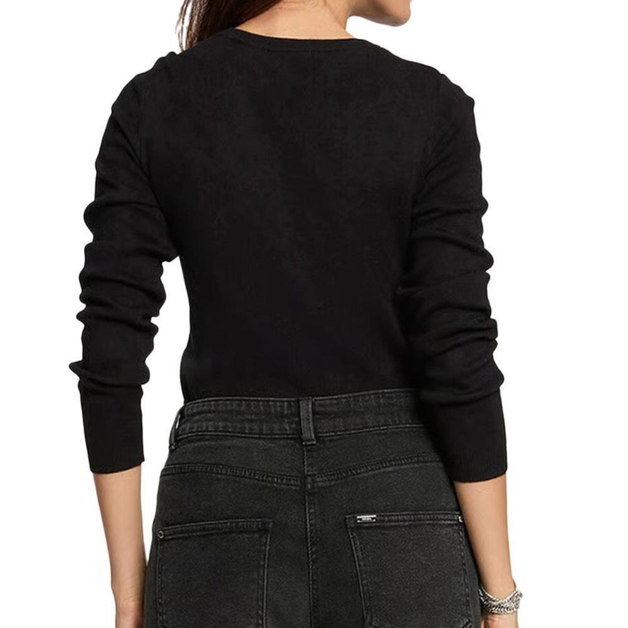 Voir la diapositive 2 : MORGAN Pull  Noir Femme Morgan Jauge