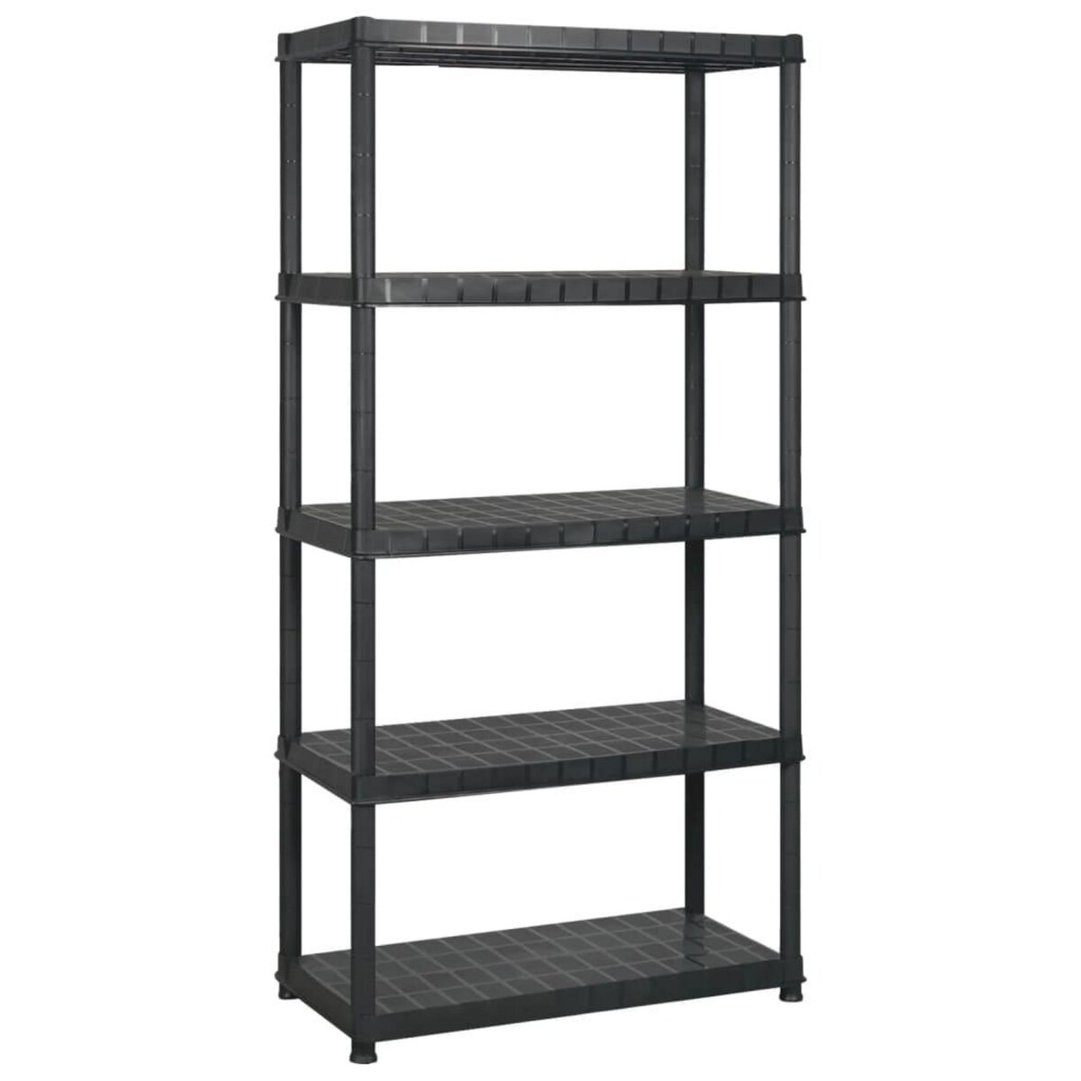VIDAXL Etagere de rangement a 5 niveaux Noir 170x40x185 cm Plastique