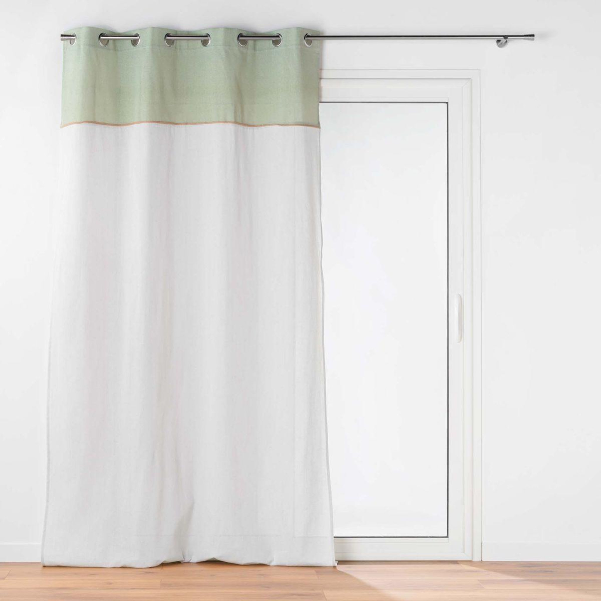 Douceur d'Intérieur Rideau voilage à œillets  janara  140x240cm sauge