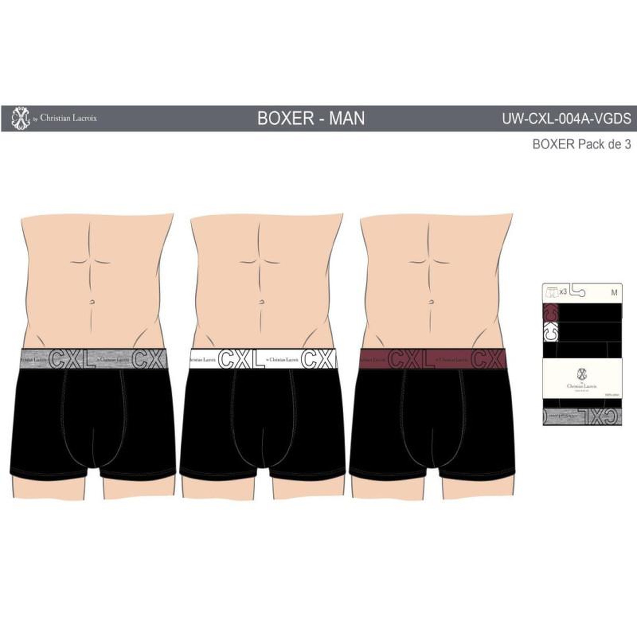 Voir la diapositive 4 : Christian Lacroix Boxer CXL By LACROIX X3