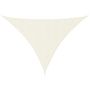 Voir la diapositive 2 : VIDAXL Voile de parasol tissu oxford triangulaire 4x5x5 m creme